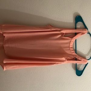 Salmon colored, tank top blouse